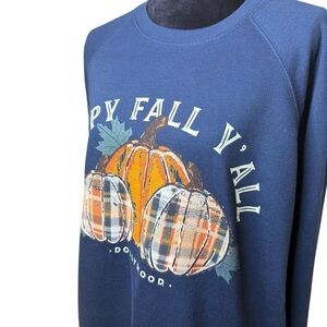 Navy 'Happy Fall Y'all' Dollywood Sweatshirt | Sz XL